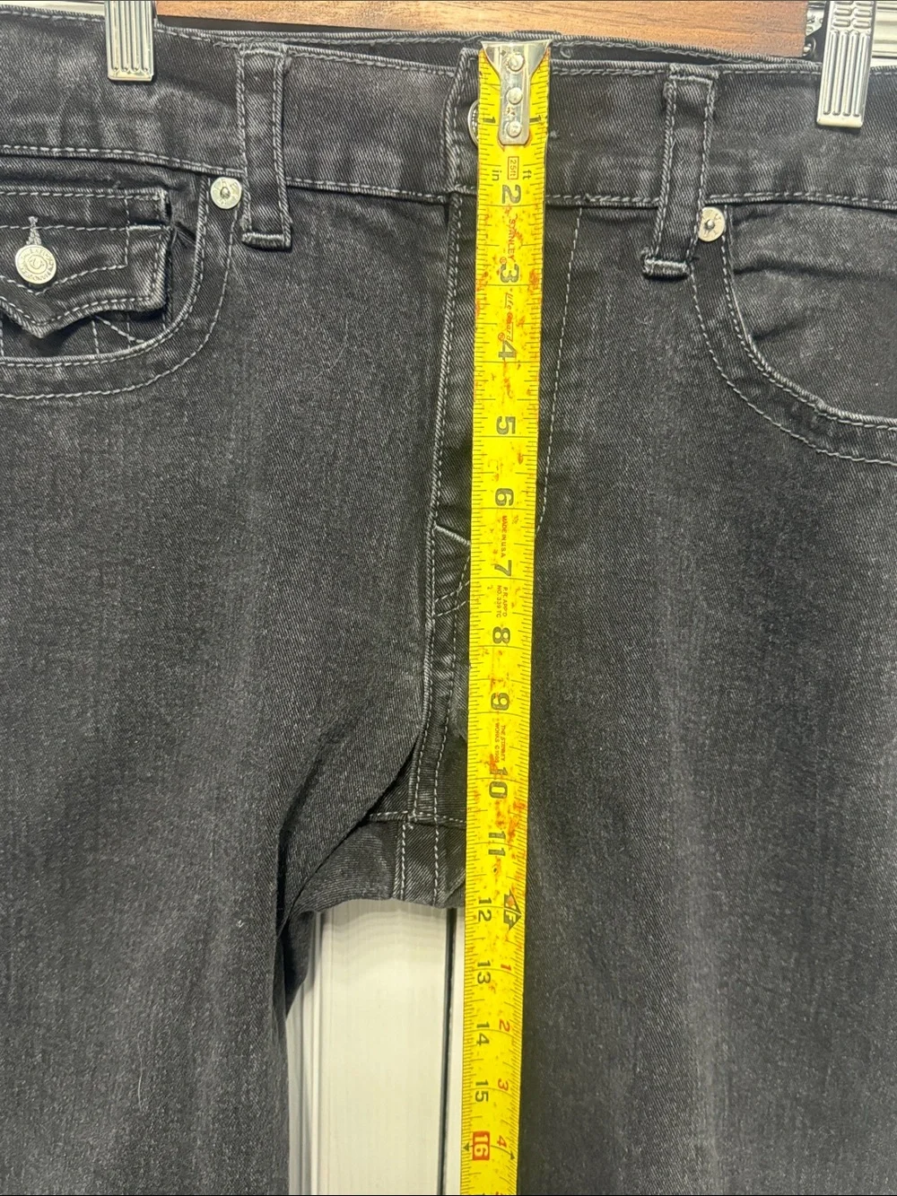 True Religion Men's Black Straight-Leg Jeans